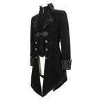 Veste masculine en velours gothique