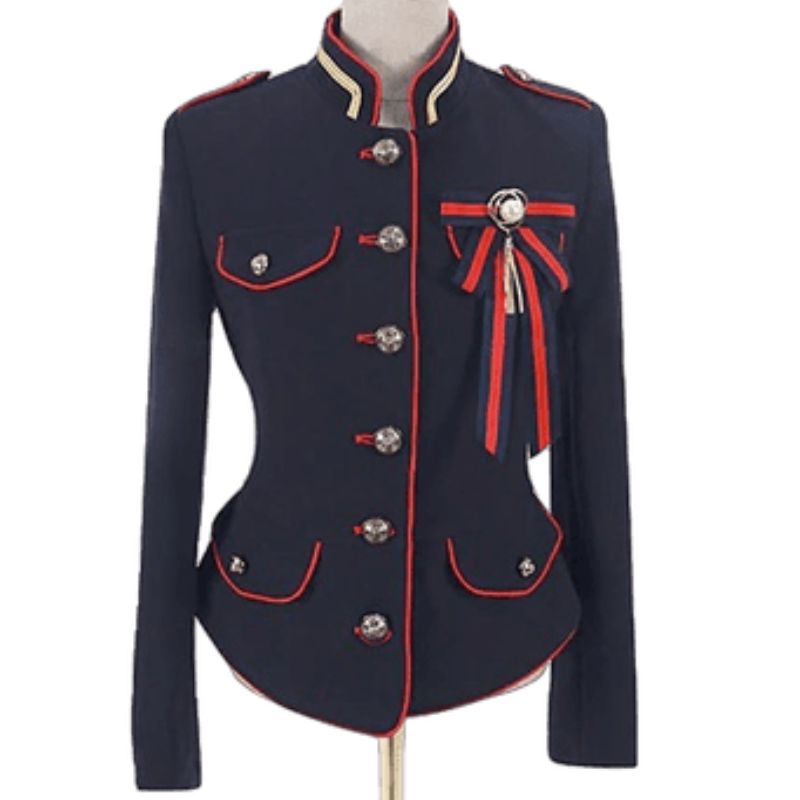 Veste militaire gothique pour femme