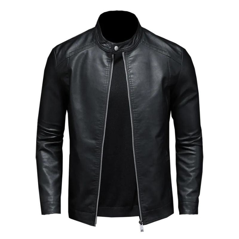 Veste motard homme en simili PU