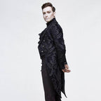 Veste noire gothique au style steampunk
