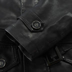 Veste pour homme en PU style steampunk