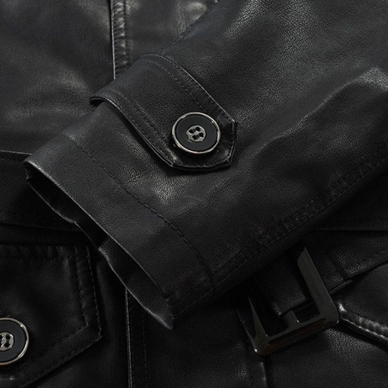 Veste pour homme en PU style steampunk