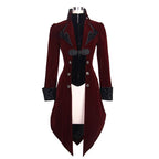 Veste rouge de style steampunk