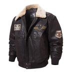 Veste steampunk aviateur confectionnée en cuir