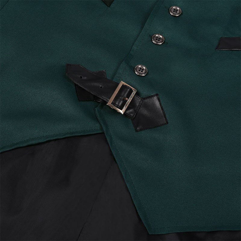 Veste steampunk dans les tons verts