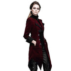 Veste steampunk de couleur rouge