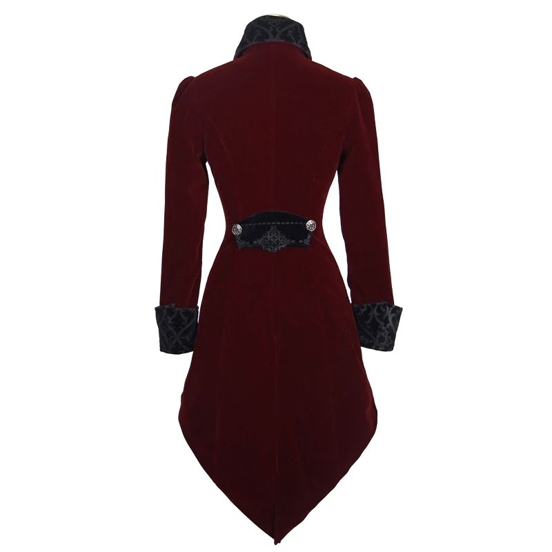 Veste steampunk en rouge