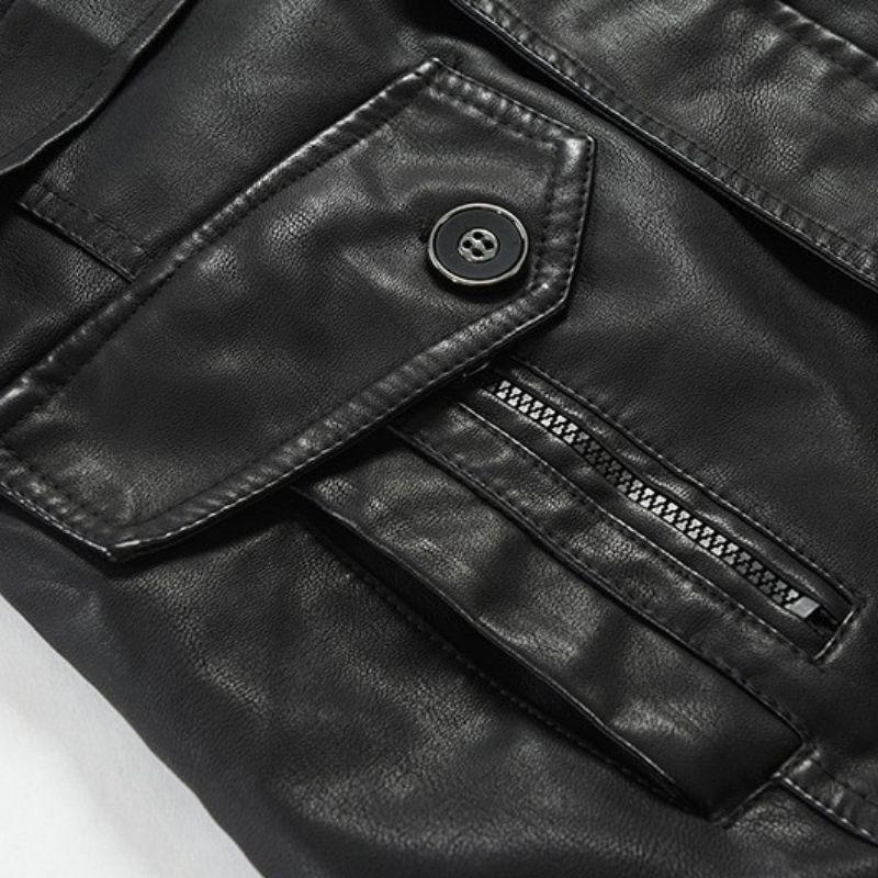 Veste steampunk masculine en PU