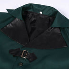 Veste style steampunk verte