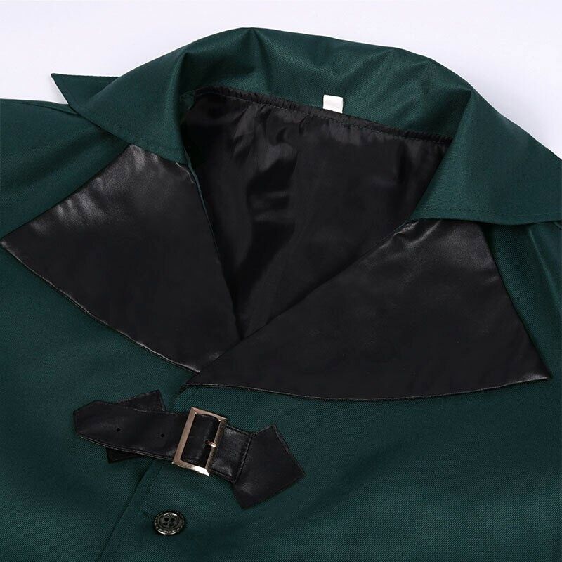 Veste style steampunk verte