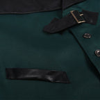 Veste verte au style steampunk
